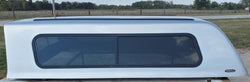 Used SnugTop Rebel 8' Fiberglass Cab high Truck Topper- 10-18 Dodge Ram 8' Long Bed Dually (EZ25A) 19-24