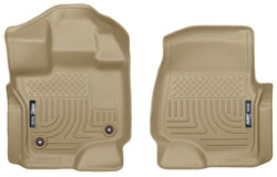 Husky Liners 15 Ford F-150 Super/Super Crew Cab WeatherBeater Tan Front Floor Liners